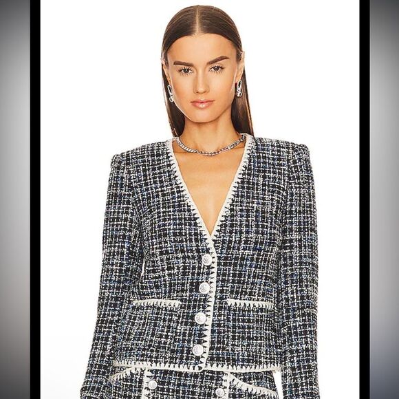 Veronica Beard Jackets & Blazers - NWT Veronica Beard Bosea Jacket in Navy Multi Size 2 Revolve